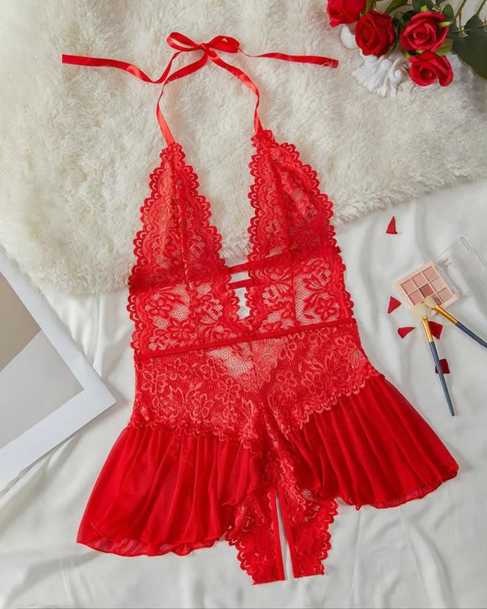Lingerie Dentelle Sensuelle “Élégance Nocturne”